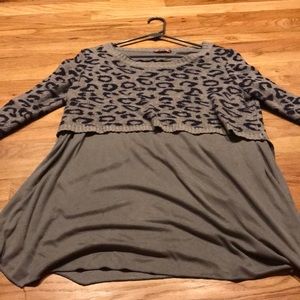 Fun snow leopard sweater